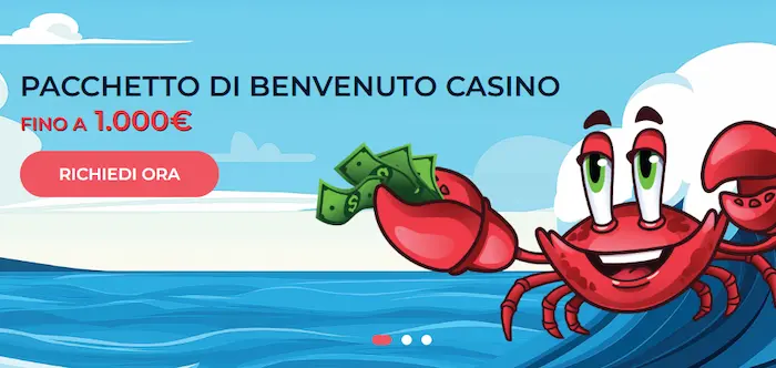 CrabSlots Casino bonus