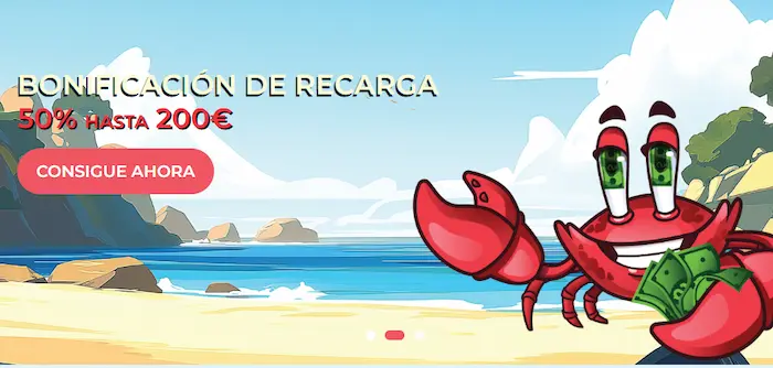 CrabSlots Casino bonus
