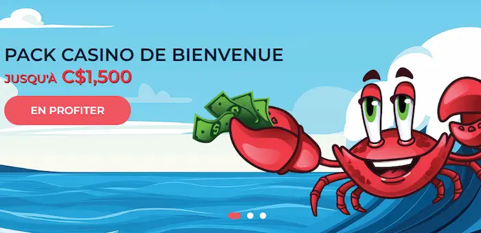 CrabSlots Casino bonus